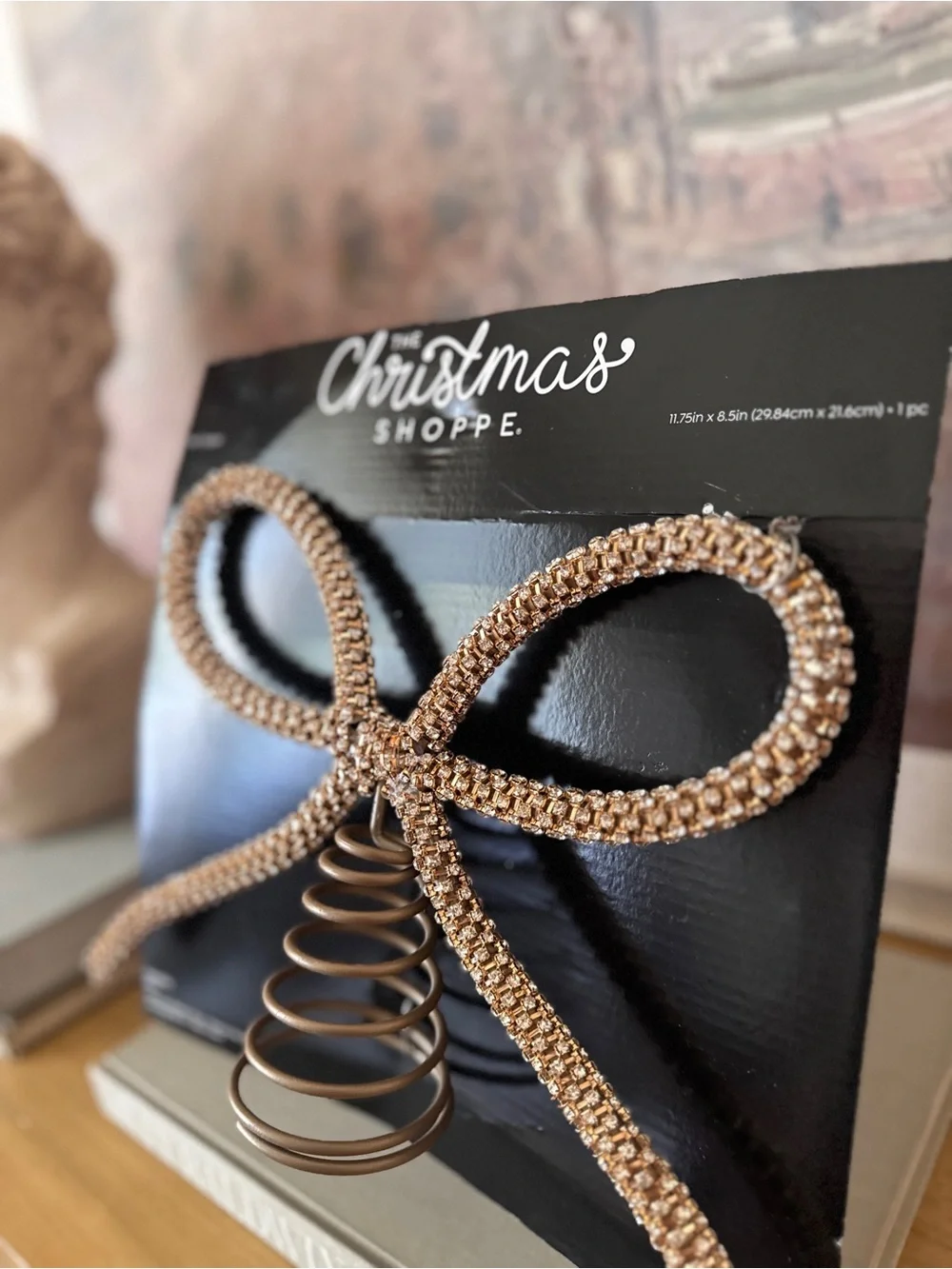 NWT Elegant Soarkly Bow Tree Topper Gold - The Christmas Shoppe